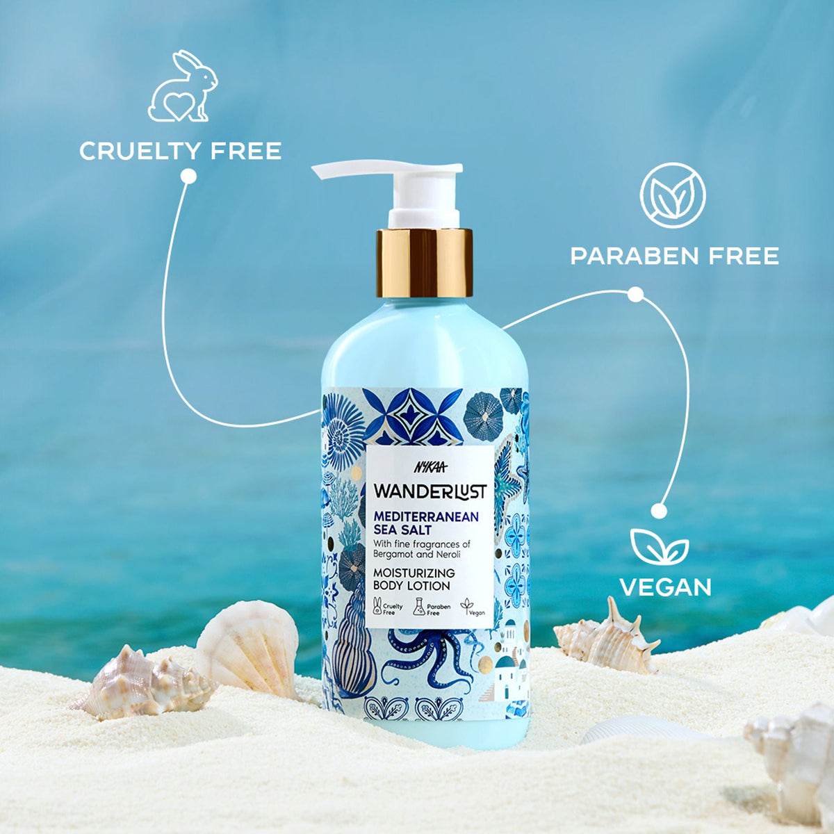 Wanderlust Moisturizing Body Lotion - Mediterranean-Sea-Salt