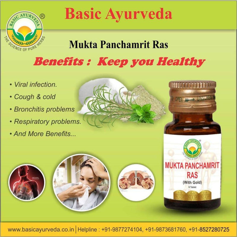Basic Ayurveda Mukta Panchamrit Ras - Limited Time Offer