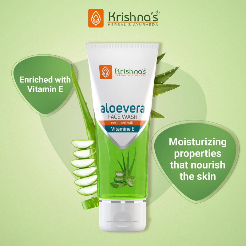 Krishna's Herbal & Ayurveda Aloe vera Face Wash Gel