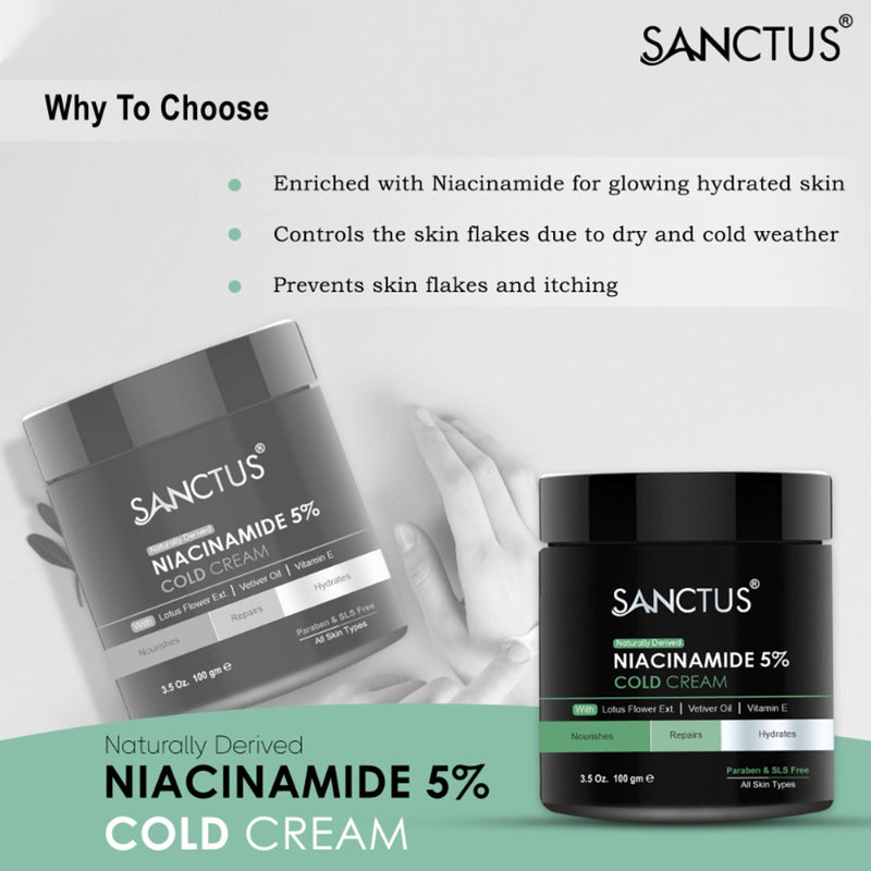 SANCTUS Moisturizing 5% Niacinamide Cold Cream