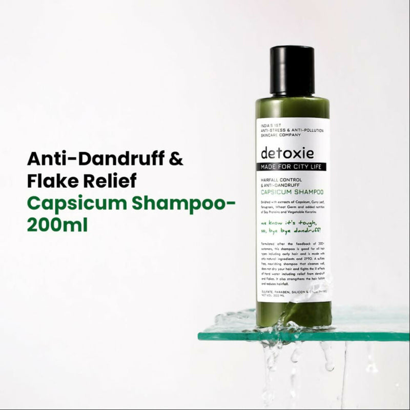 Detoxie Anti-Dandruff & Flake Relief Capsicum Shampoo