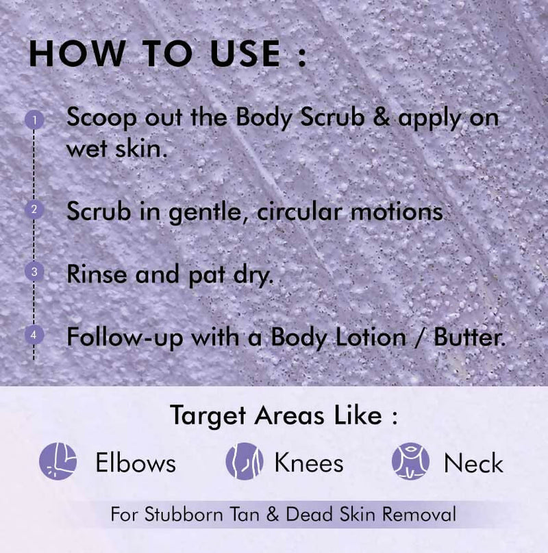 mCaffeine Blueberry Breeze Body Scrub, Exfoliates, Removes Tan, Fruity Blueberry Aroma