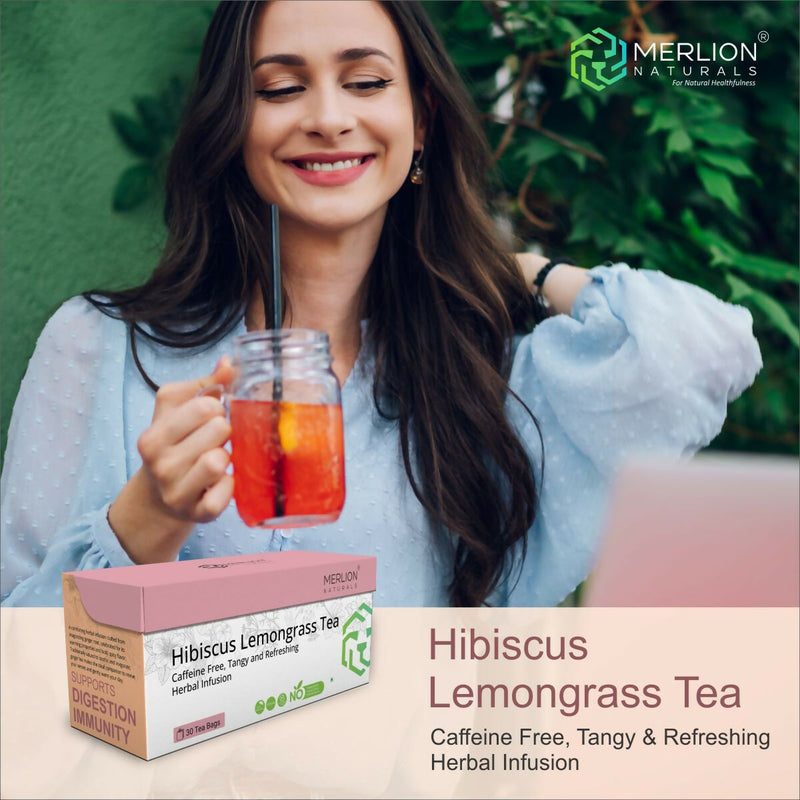 Merlion Naturals Hibiscus Lemongrass Tea Bags