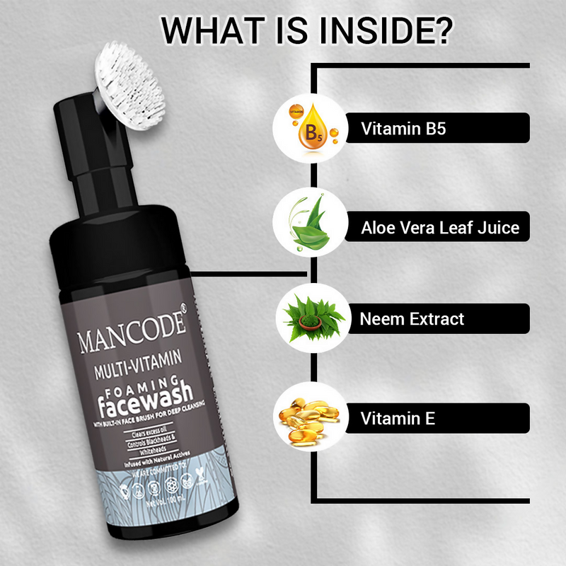 Mancode Multi-Vitamin Foaming Face Wash
