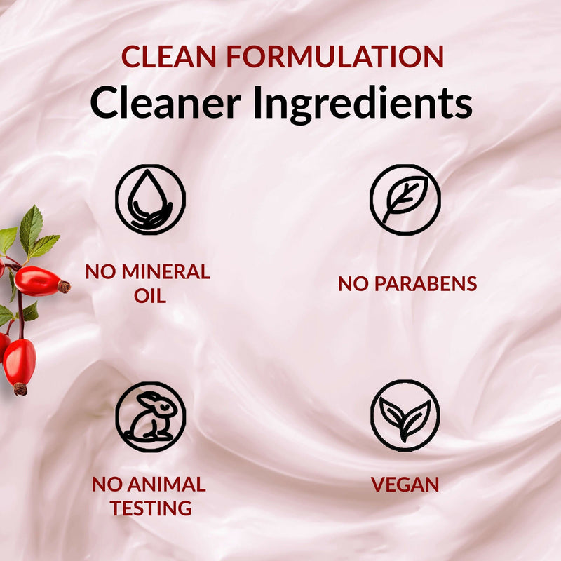 Good Vibes Rosehip Hydrating Glow Night Cream - Nourshing, Skin renewing, Sleep treatment