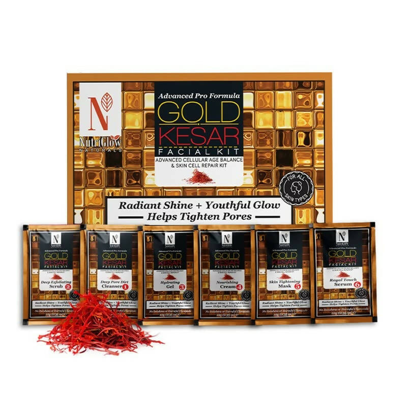 NutriGlow NATURAL'S Advanced Pro Formula Gold Kesar Facial Kit