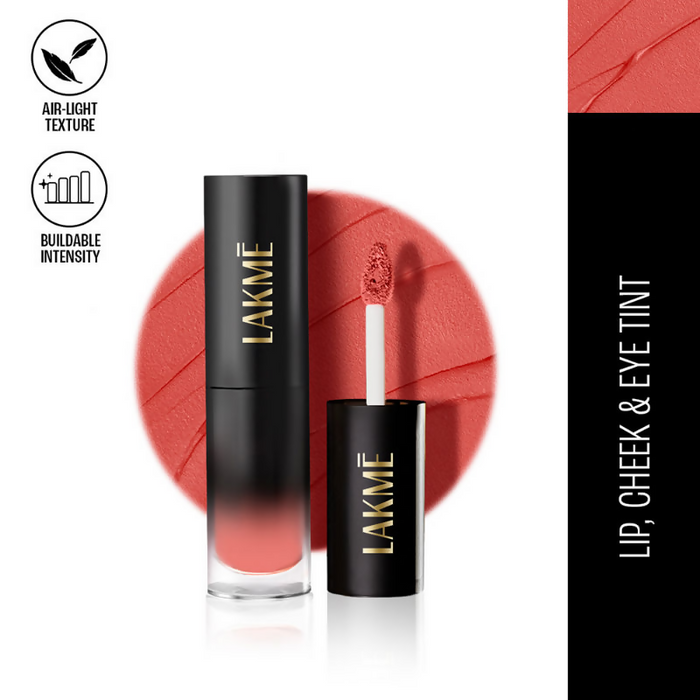 Lakme Xtraordin-Airy One-And-Done Lip, Eye & Cheek Tint - Candy Floss
