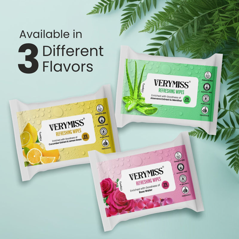 VERYMISS Rose Refreshing Face Wipes