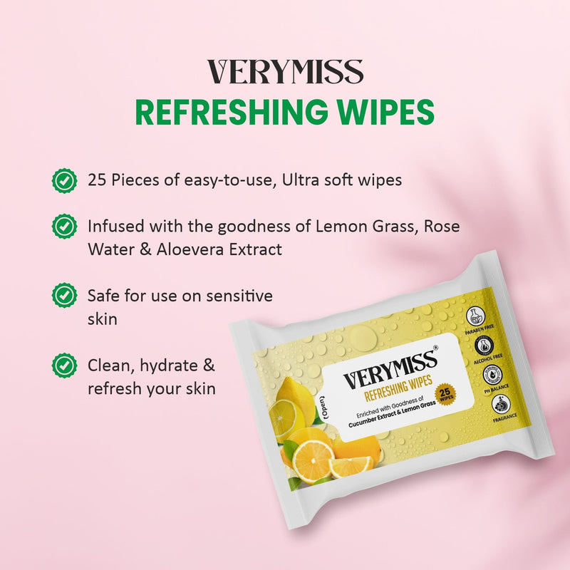 VERYMISS Rose Refreshing Face Wipes