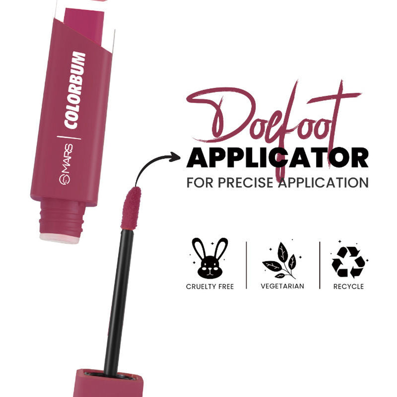MARS Cosmetics Colorbum Liquid Matte Lipstick - 13-Jaipuri Pink