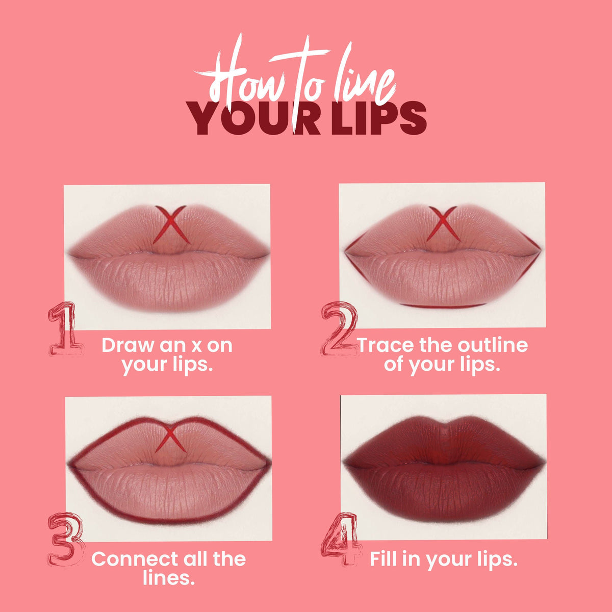 MARS Cosmetics Matte Lip Liner Pack of 10 - Set B