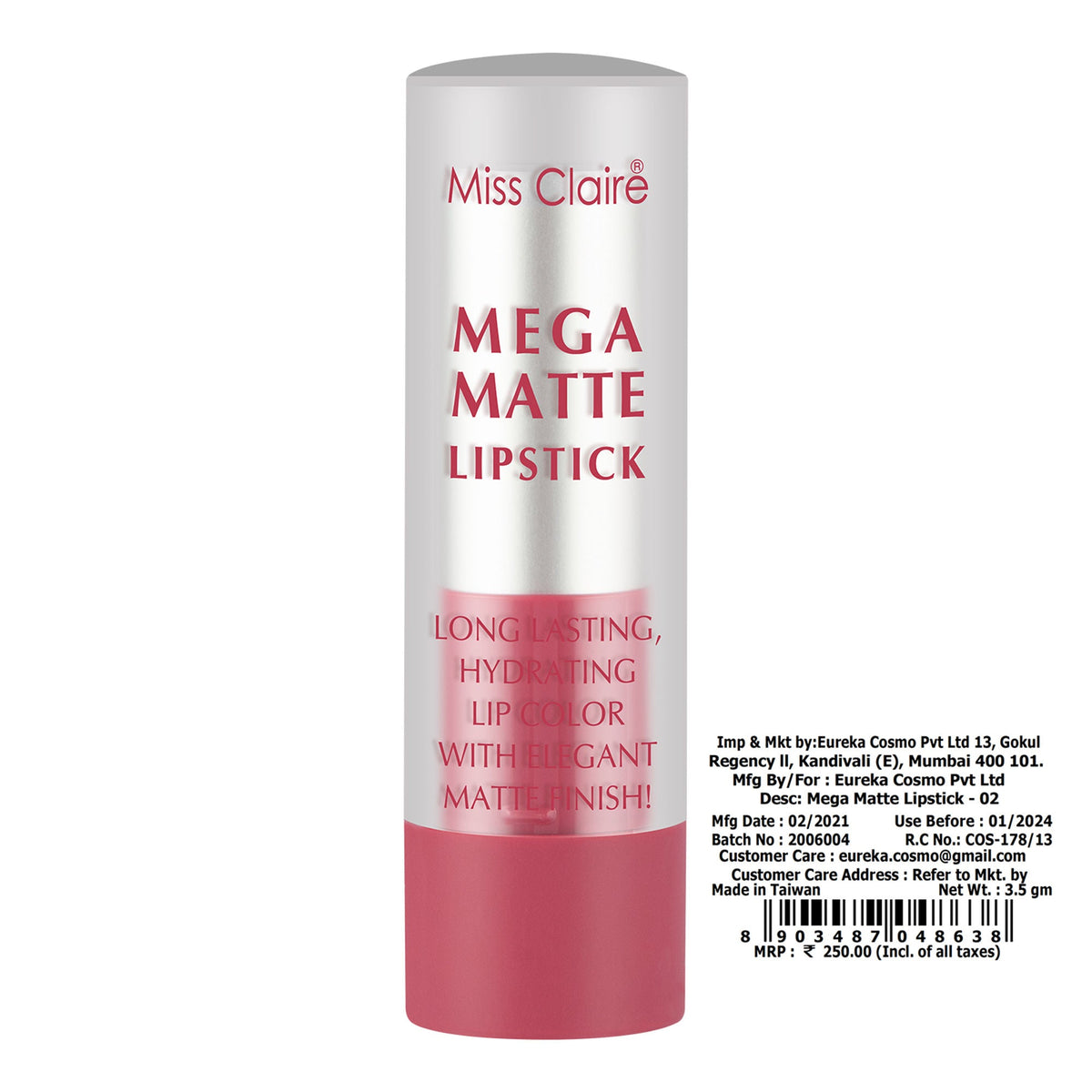 Miss Claire Mega Matte Lipstick - 2