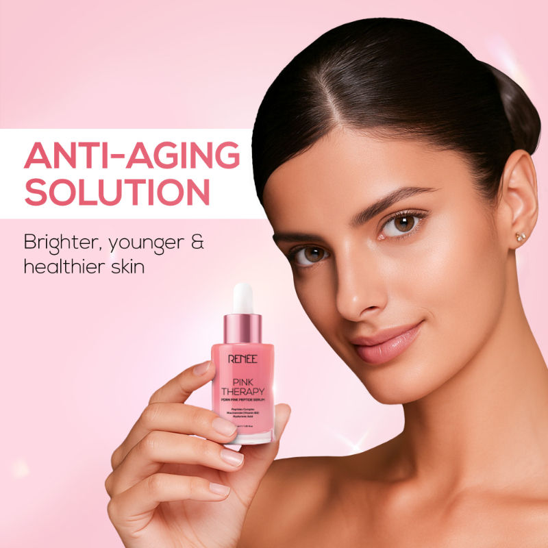 Renee Cosmetics Pink Therapy PDRN Pink Peptide Serum For Radiant Skin, Hydrating, Hyaluronic Acid Infused