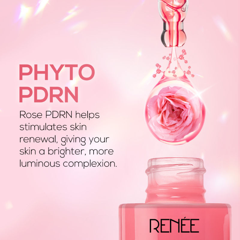 Renee Cosmetics Pink Therapy PDRN Pink Peptide Serum For Radiant Skin, Hydrating, Hyaluronic Acid Infused