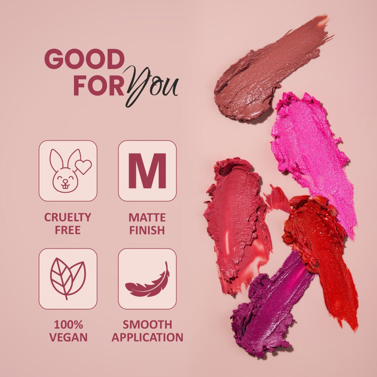 VERYMISS Matte & Satin Lipstick - M02 Chocolate