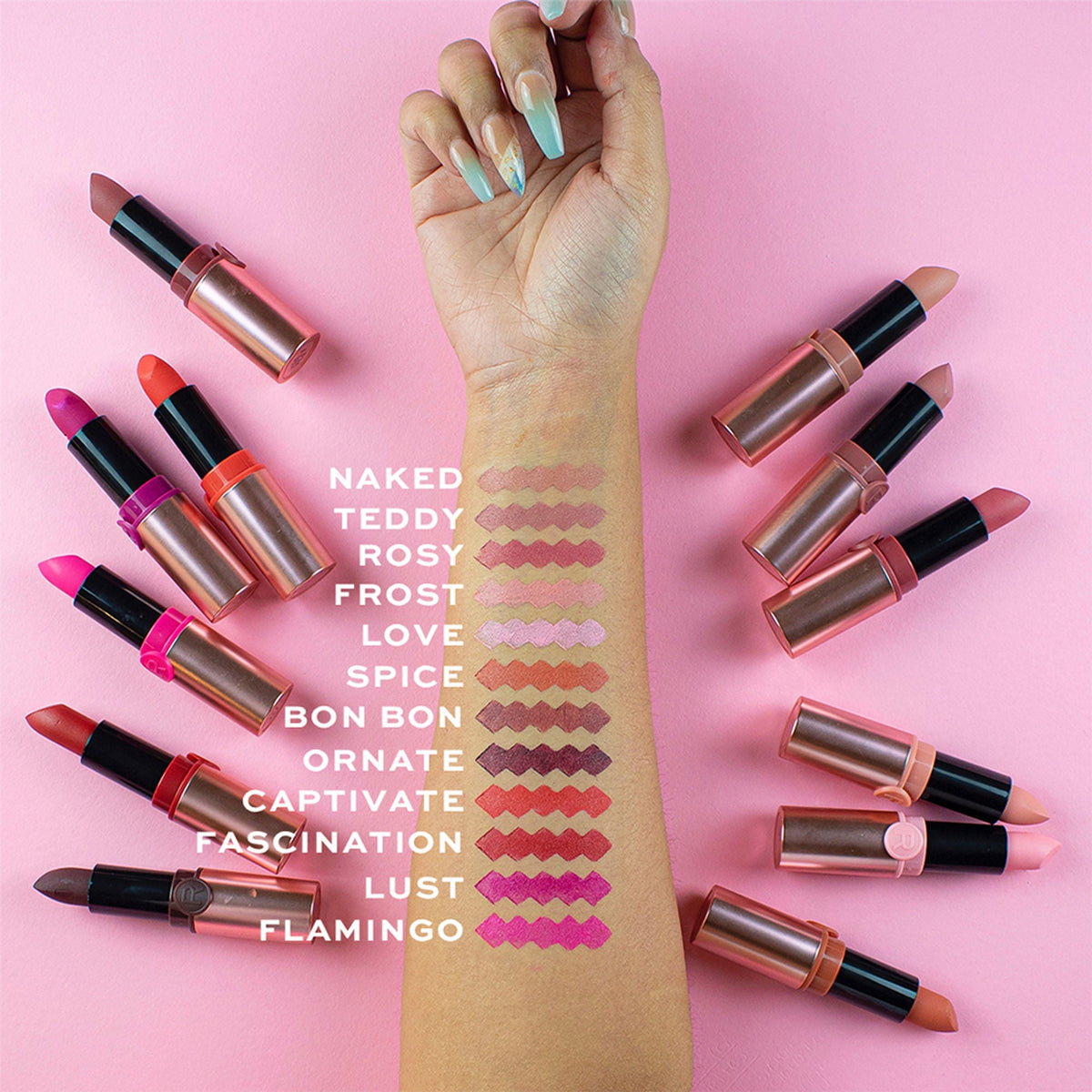 Revolution Powder Matte Lipstick - Teddy