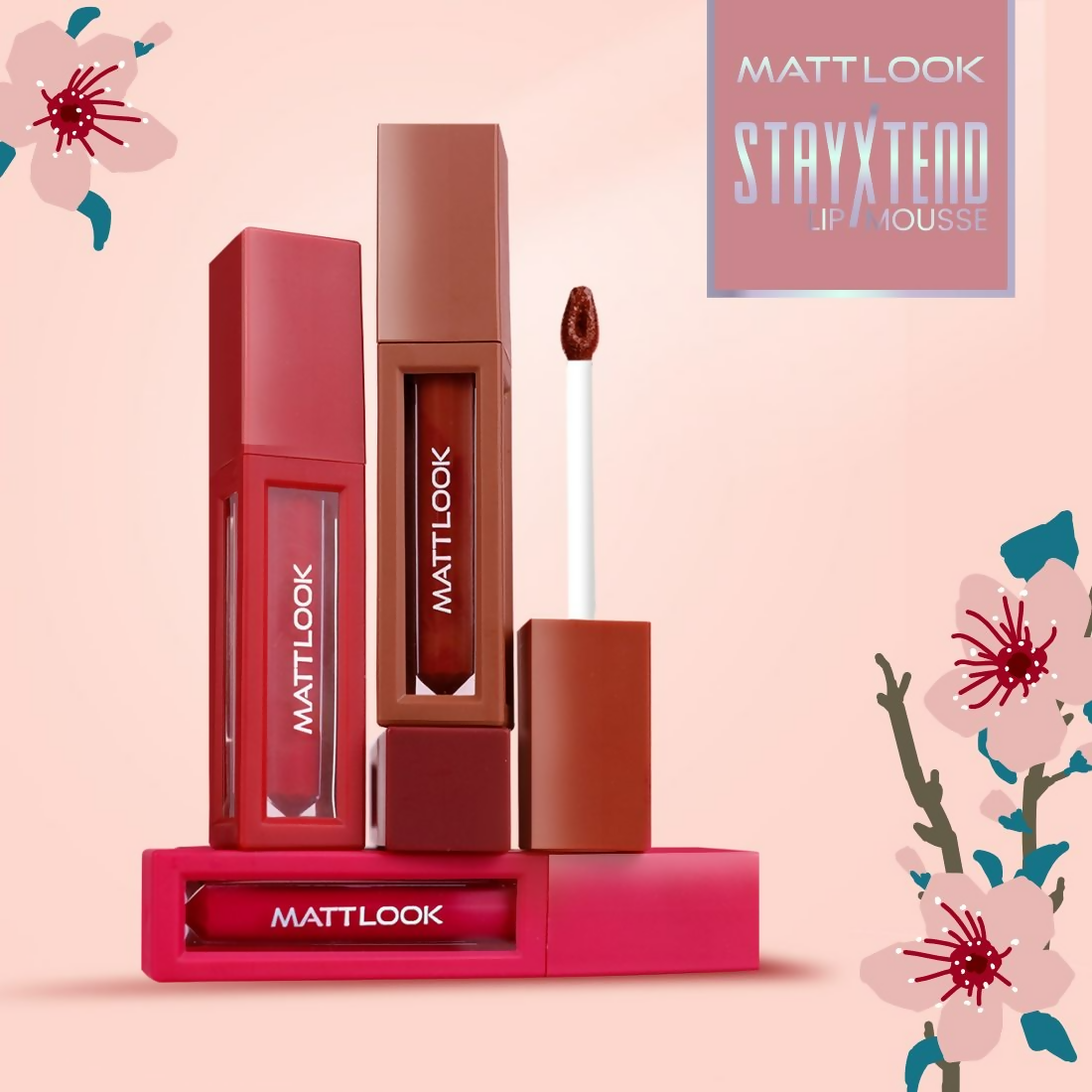 Matt Look Stayxtend Lip Mousse - Dusky Nude