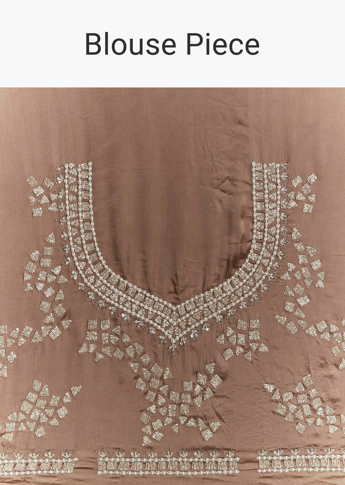 Beige Satin Bridesmaid Lehenga With Heavy Embroidery