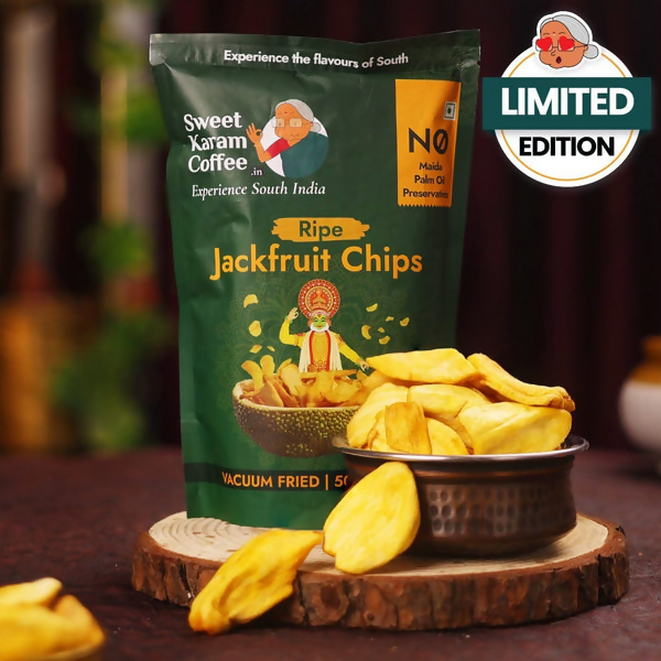 Sweet Karam Coffee Ripe Jackfruit Chips - Vacuum Fried