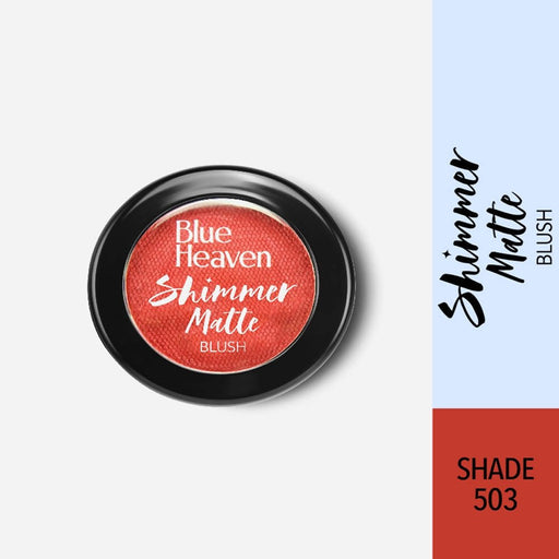 Blue Heaven Shimmer Matte Blush Shade 503 - Vamzn#
