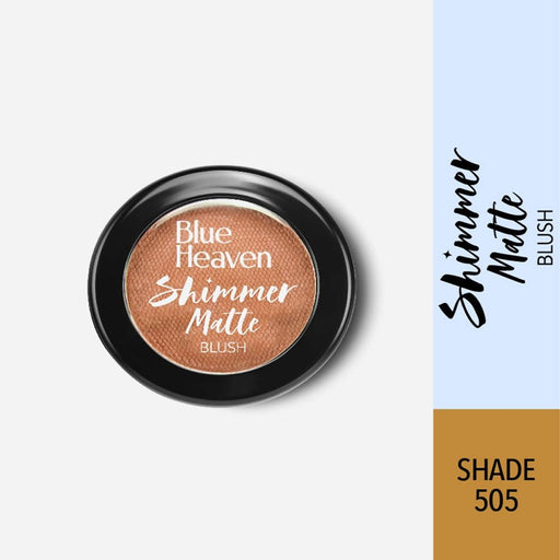 Blue Heaven Shimmer Matte Blush Shade 505 - Vamzn#