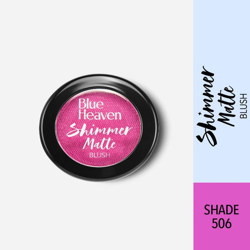 Blue Heaven Shimmer Matte Blush Shade 506 - Vamzn#