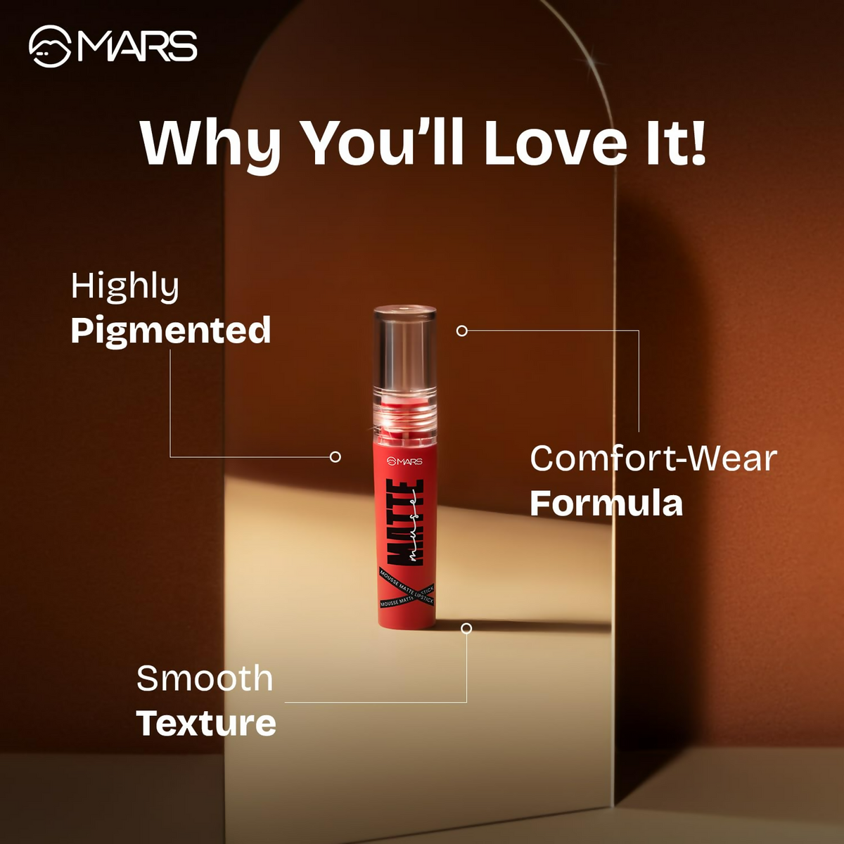 MARS Cosmetics Matte Muse Mousse (03-Queen)