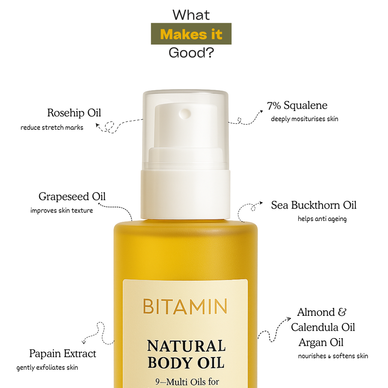 Bitamin Natural Body Oil Coconut Vanilla