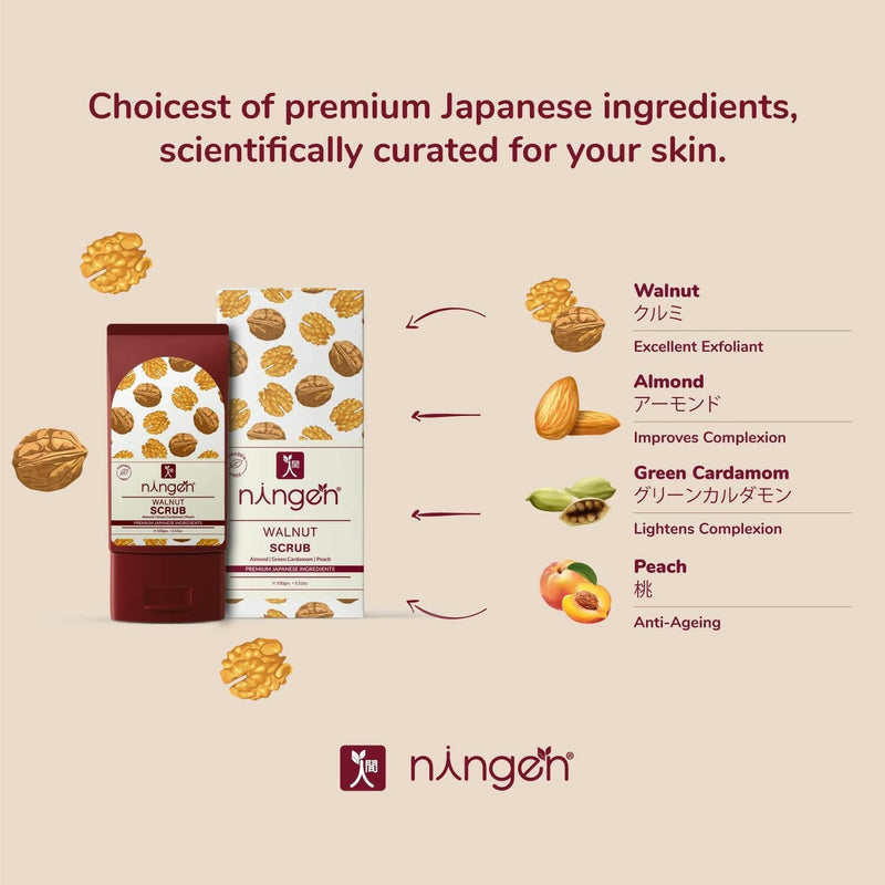 Ningen Walnut Face Scrub