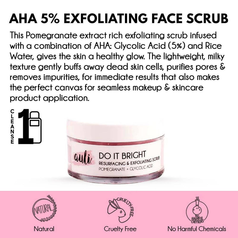 Auli Do It Bright AHA 5% Exfoliating Face Scrub