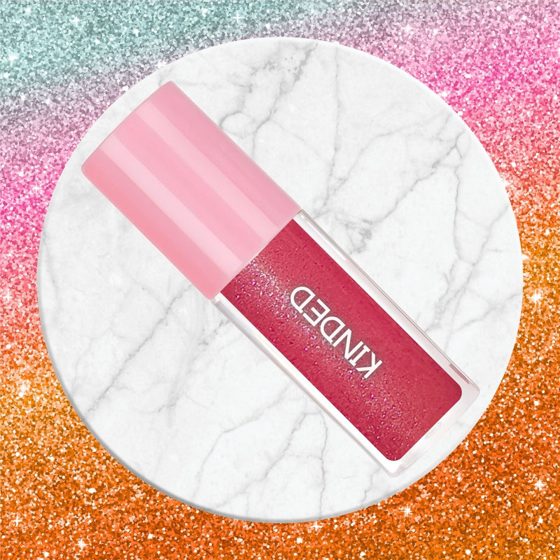 KINDED Sheen Shimmer Lip Gloss - 07 Orchid Beetroot