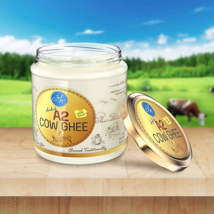 Aadvik A2 Cow Ghee | A2 Gir Cow Ghee | Bilona Method Cultured Ghee