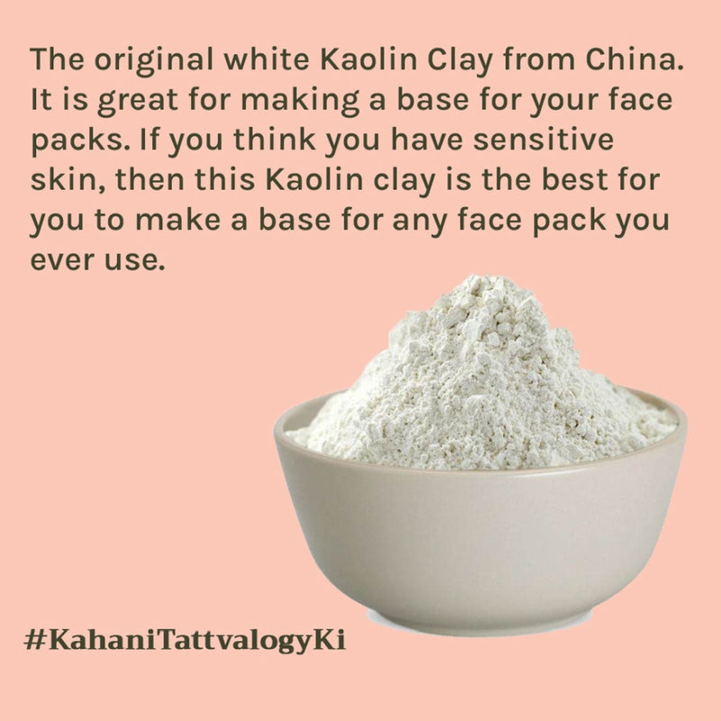 Tattvalogy Kaolin Clay - Fights Acne & Blackheads, Reduces Oily Skin for Clear, Balanced Complexion