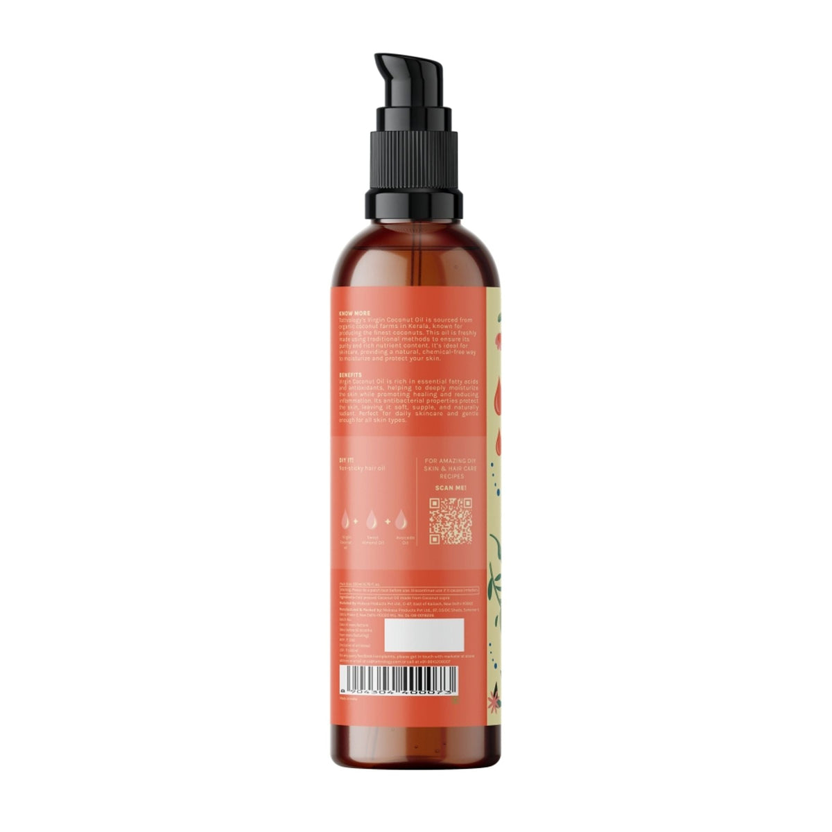 Tattvalogy Virgin Coconut Oil - Organic, Lightweight, Deep Moisturizer for Skin & Healthy Hair Care