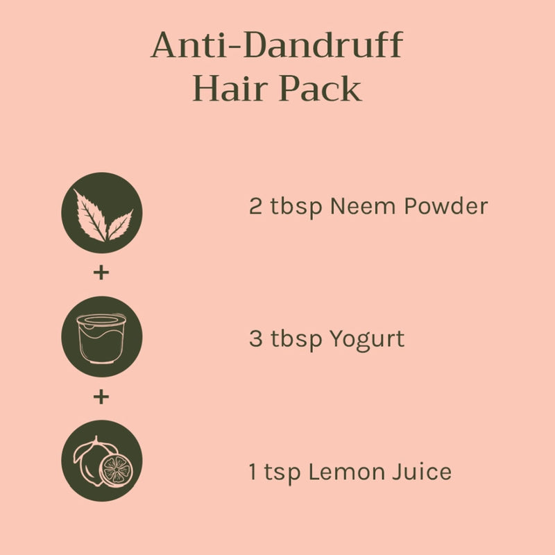 Tattvalogy Organic Neem Powder - Fights Acne & Dandruff, Purifying Face & Hair Mask for Healthy Skin