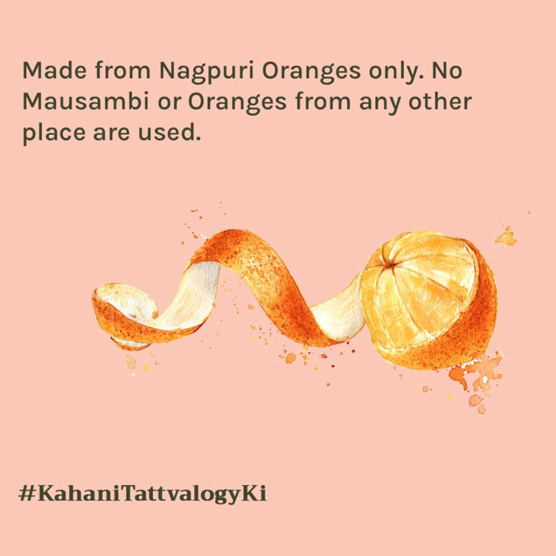 Tattvalogy Orange Peel Powder -Nagpur Oranges, Vitamin-C Rich, Brightens Skin & Reduces Pigmentation