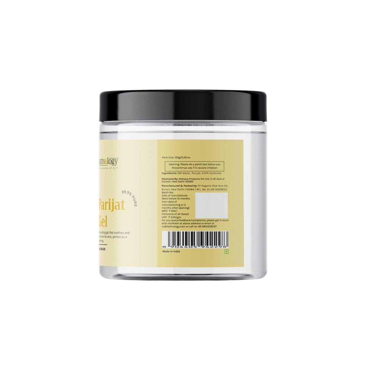 Tattvalogy Parijat Gel - Soothes Skin, Reduces Acne & Pigmentation for a Clear, Radiant Complexion