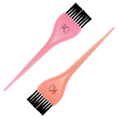 KINDED Multipurpose Pink & Orange Hair Color and Mehndi Brush Set of 2