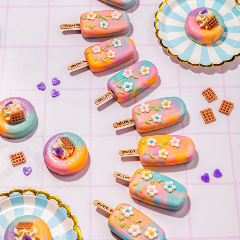 The Sass Bar Whipped Cream Sunset Donut Soap