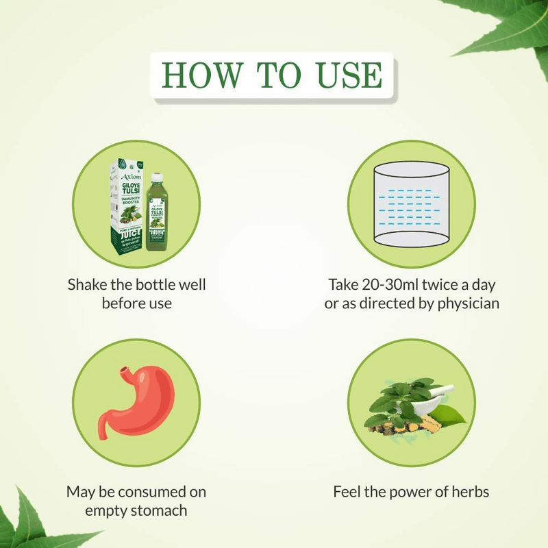 Axiom Pure Tulsi Giloy Stem Juice