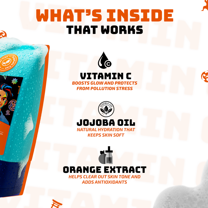 Elemen Vitamin C Face Wash with Jojoba & Orange Extracts