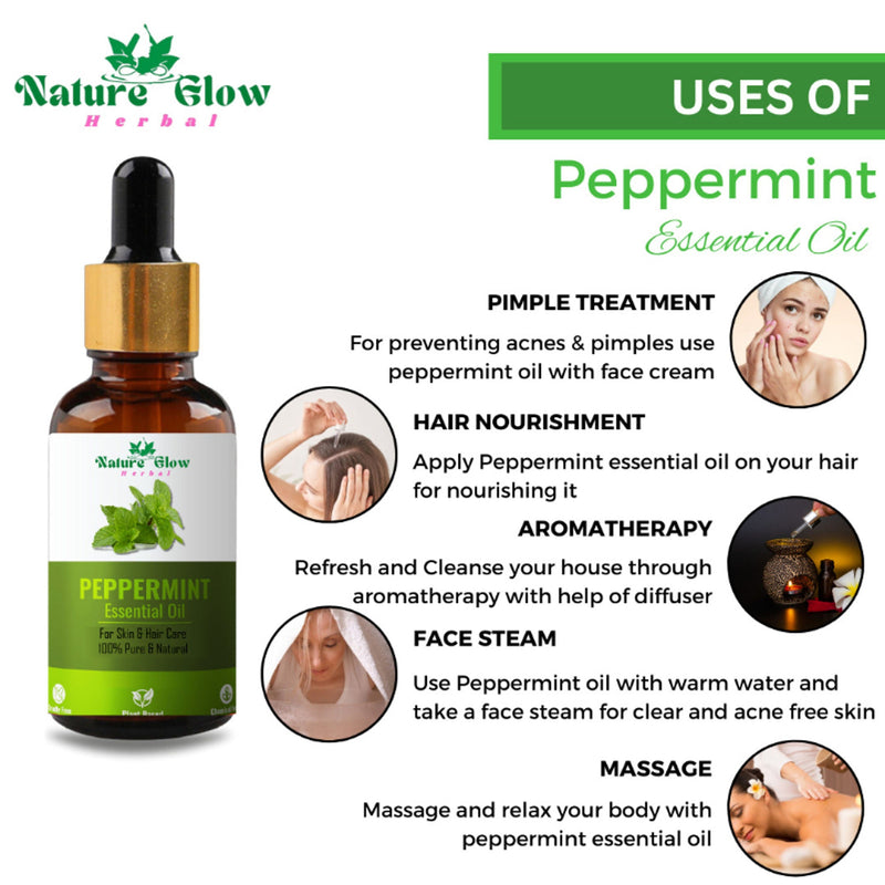 Nature Glow Herbal Rosmerry & Peppermint Hair Oil Combo