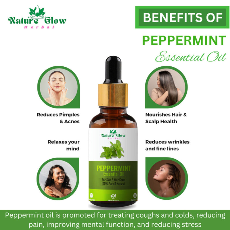 Nature Glow Herbal Rosmerry & Peppermint Hair Oil Combo