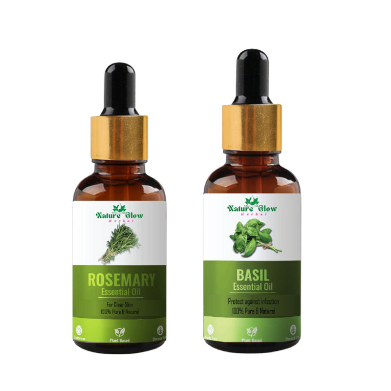 Nature Glow Herbal Rosemary & Basil Essential Oil