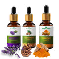Nature Glow Herbal Lavender & Cedarwood & Turmeric Essential Oil Combo