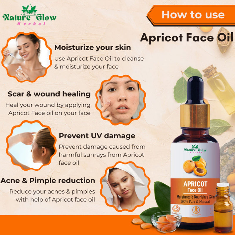 Nature Glow Herbal Apricoat & Rosehip Facial Oil Combo