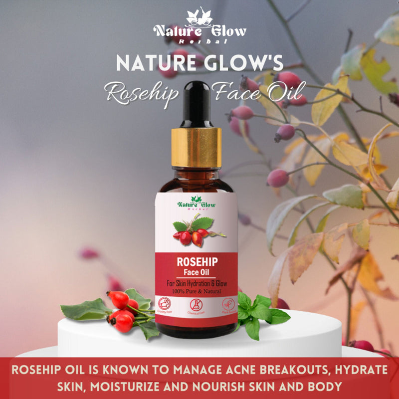 Nature Glow Herbal Apricoat & Rosehip Facial Oil Combo