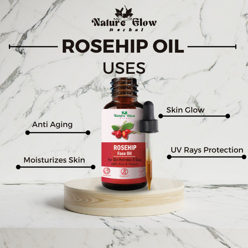 Nature Glow Herbal Rosehip & Jojoba Facial Oil Combo