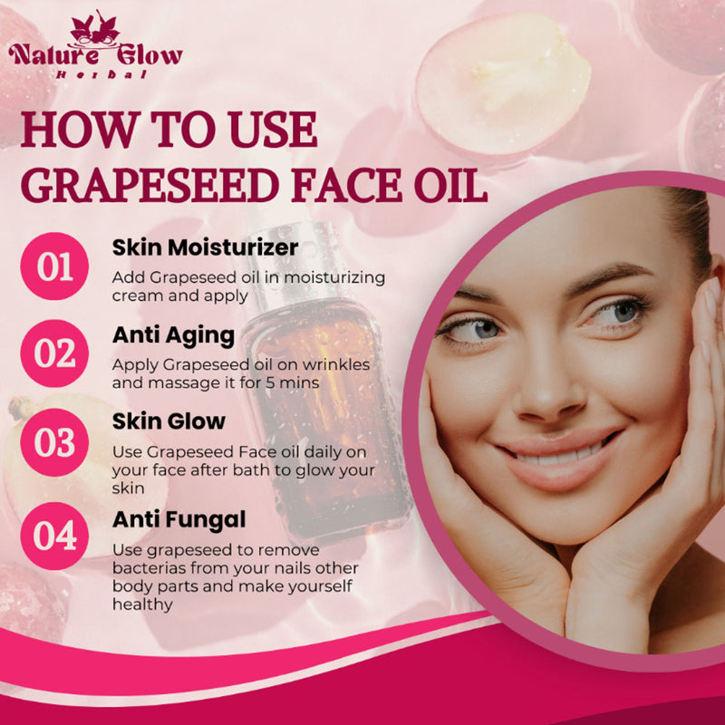 Nature Glow Herbal Avocado, Grapeseed & Jojoba Facial Oil Combo