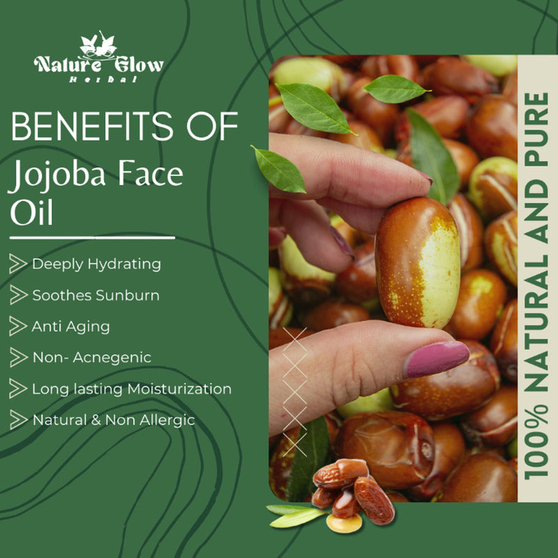 Nature Glow Herbal Avocado, Grapeseed & Jojoba Facial Oil Combo
